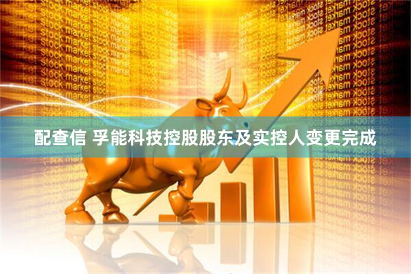 配查信 孚能科技控股股东及实控人变更完成