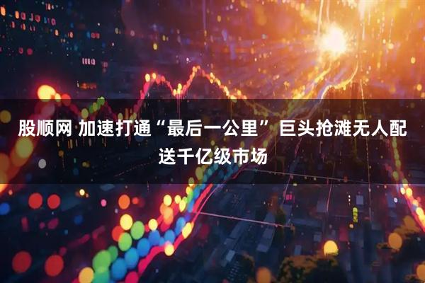 股顺网 加速打通“最后一公里” 巨头抢滩无人配送千亿级市场