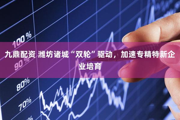 九鼎配资 潍坊诸城“双轮”驱动，加速专精特新企业培育